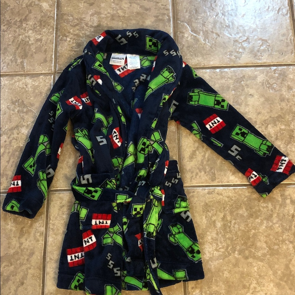 Minecraft Boys Robe Size 4-5 - Picture 4 of 4